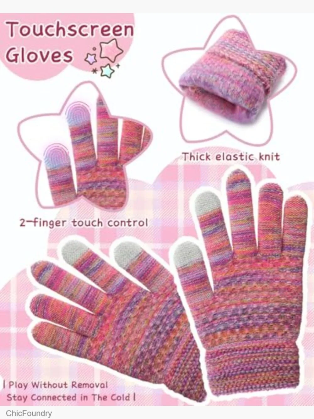 Kids Snow Set: Fleece Lined Beanie, Neck Gaiter & Touchscreen Gloves
